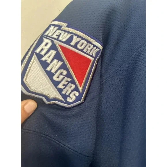 VINTAGE NEW YORK RANGERS NYR PRO PLAYER STATUE OF LIBERTY HOCKEY JERSEY SIZE XL - Picture 7 of 14